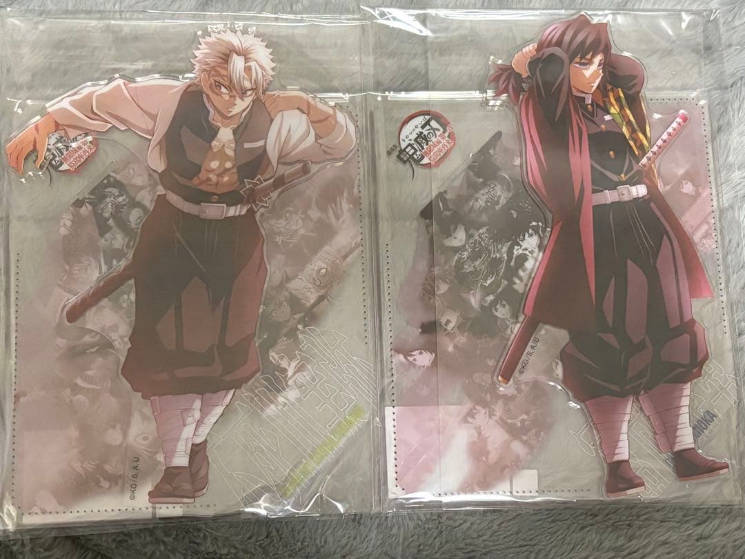 鬼滅の刃　戦支度イラストコラージュ　特大アクリルスタンド　不死川実弥　富岡義勇