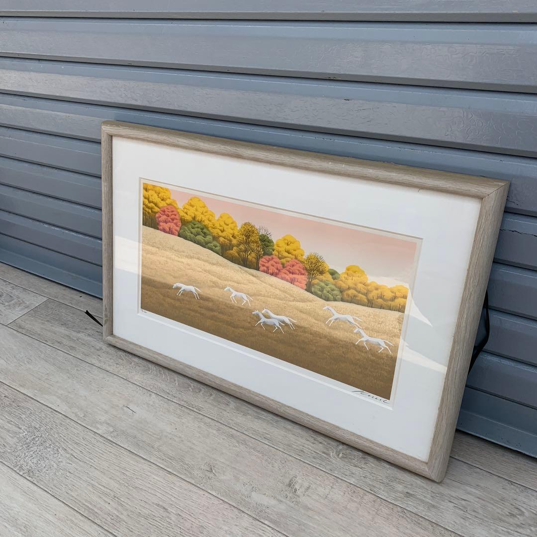 国武　久巳　　リトグラフ　300部　　馬　絵　アート