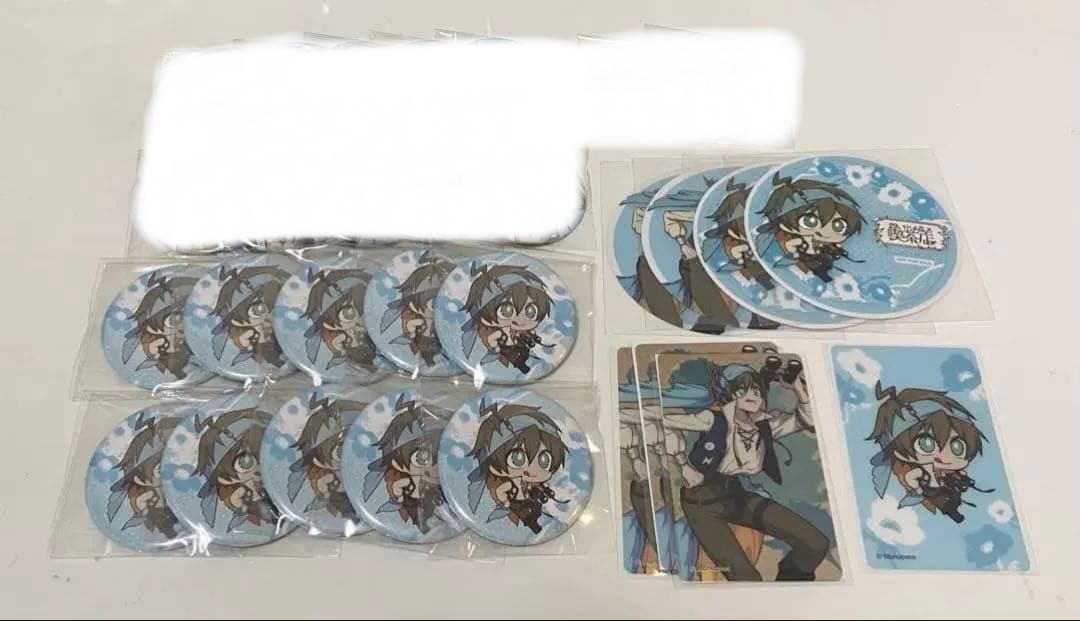 モノパス Akira アニカフェ　想い出メ森　缶バッジ　クリアカード　SD 等身 モノパス】 アニカフェ 想い出メ森の喫茶店 Akira 缶バッジ 8点 - メルカリ