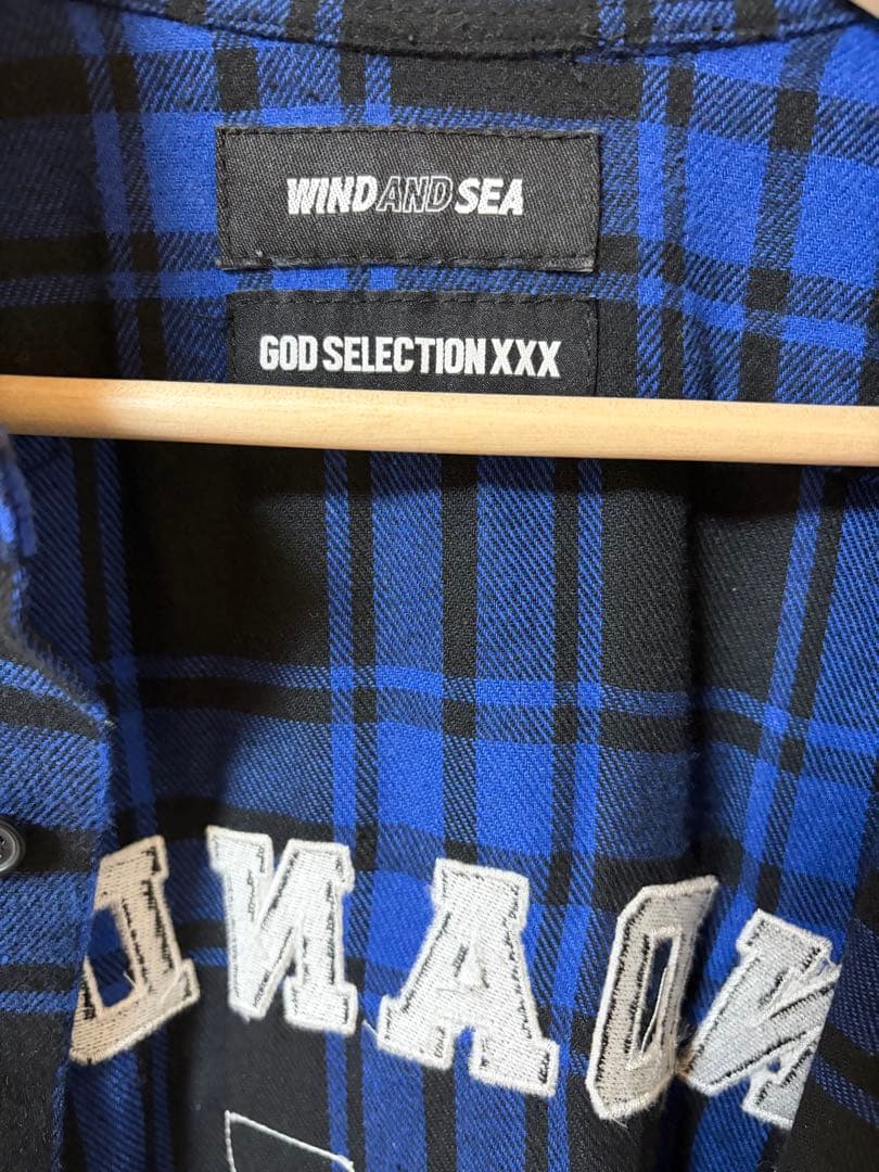 WIND AND SEA/GOD SELECTION XXX チェックシャツ - メルカリ