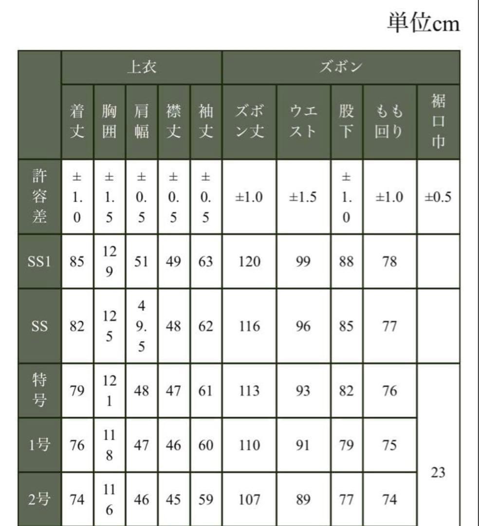 陸上自衛隊仕様】PX品 ノーアイロンOD作業服 サイズ 特号 L〜LL相当