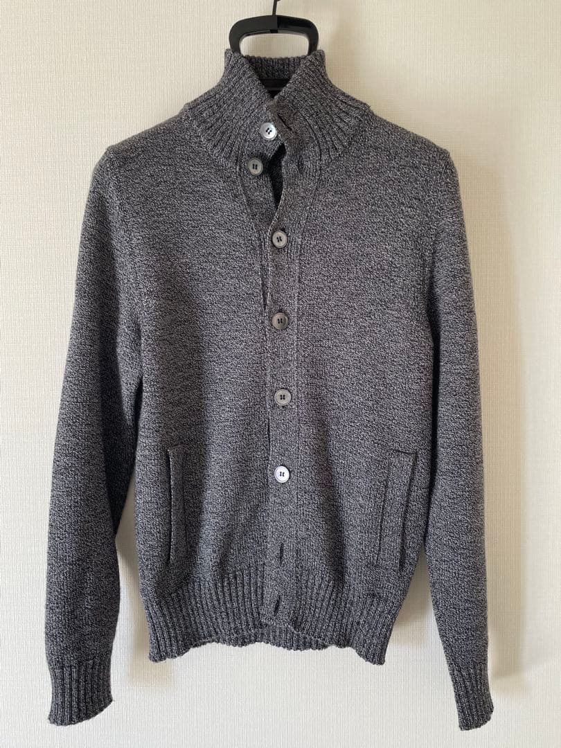ZANONE ザノーネ CHIOTO キョート カーディガン サイズ46 ZANONE（ザノーネ）CHIOTO（キョート）5ゲージ スタンドカラーニット