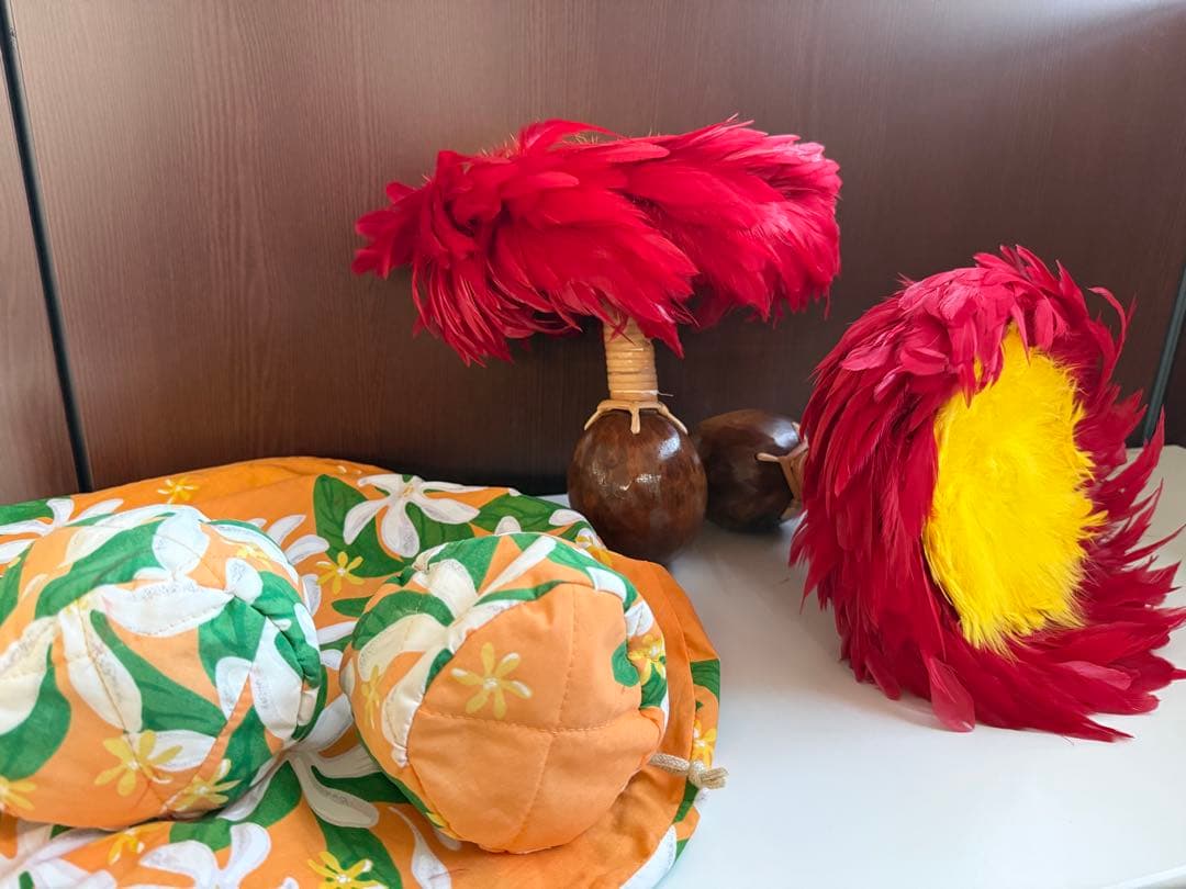 フラ 楽器 ウリウリ 一体型　ハンドメイドカバー付