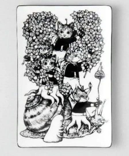 ヒグチユウコさん　ボリス雑貨店　長角皿　カタツムリにのってGO　未開封