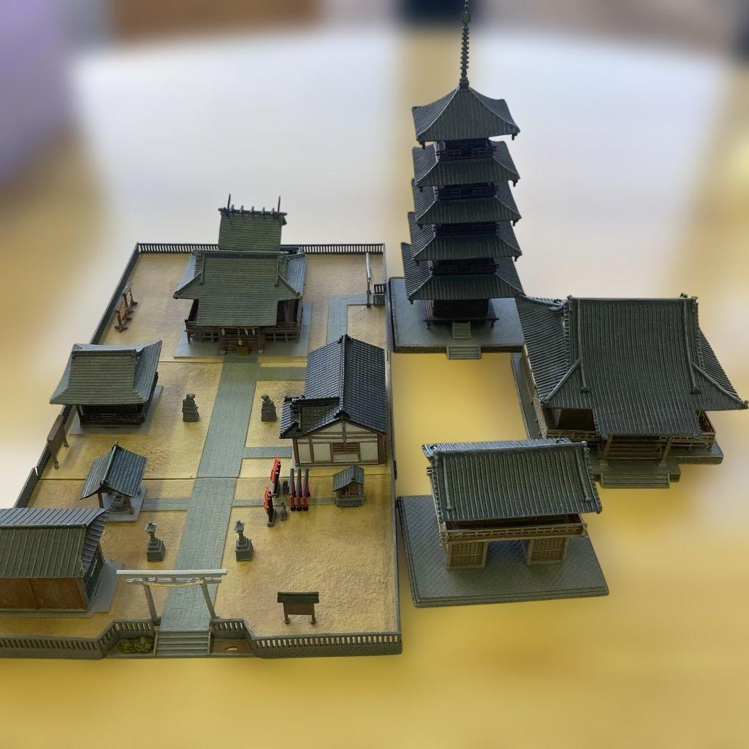 ジオコレ　神社　寺院セット