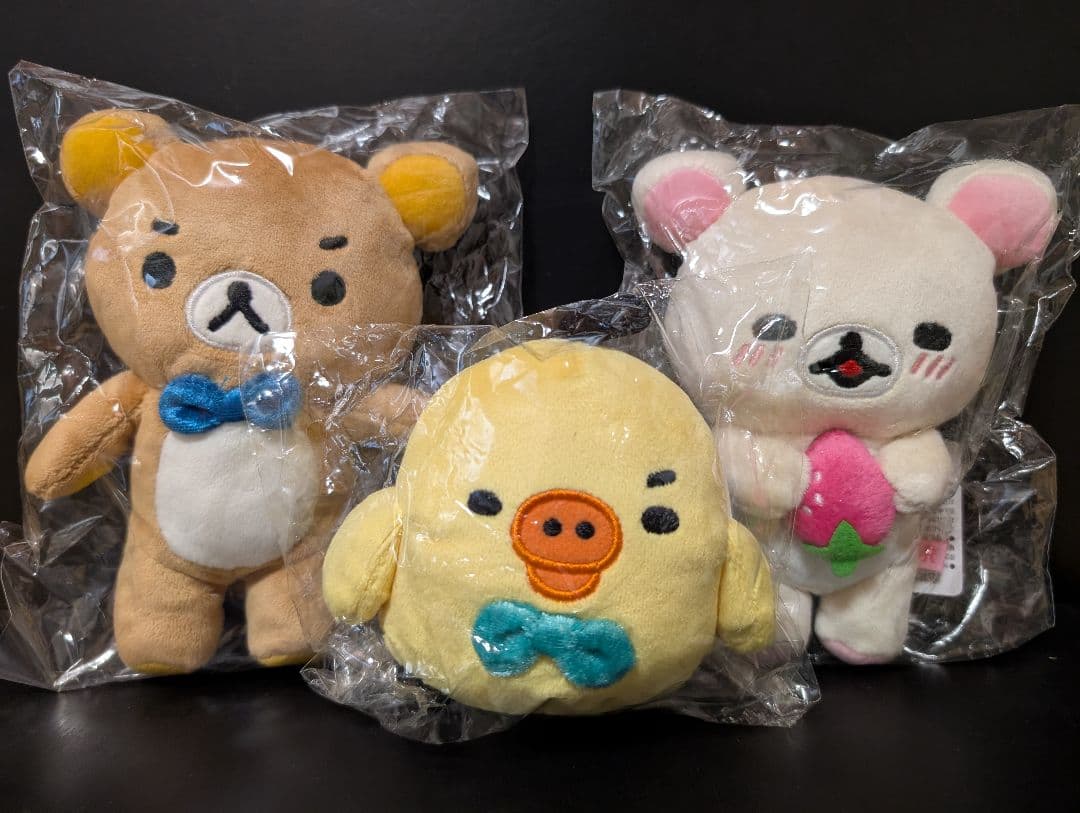 限定　リラックマ　コリラックマ　キイロイトリ　ゆるっと ぬいぐるみ リラックマ リラックマストア限定 あつめてぬいぐるみ ハートテーマ