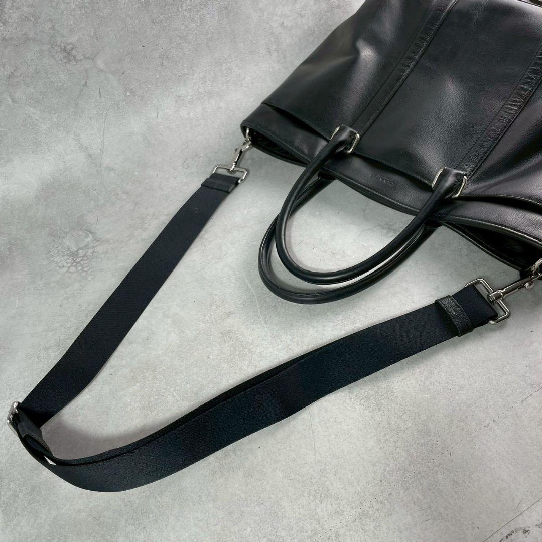 極美品 コーチ メトロポリタン 2way トートバッグ ビジネス レザー 黒