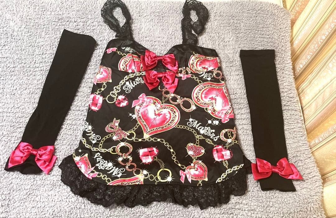 【MA＊RS】キャミソール&アームカバー A'GEM/9 × .kom 『.KOM/ドットケーオーエム』 シアーキャミソール .KOM