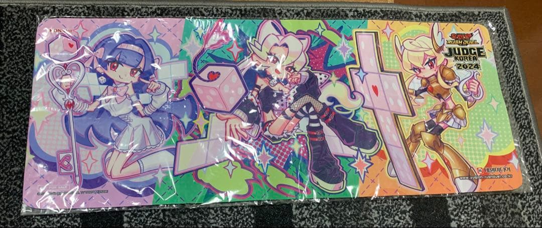 遊戯王 ラッシュデュエル ダイスマイト JUDGE プレイマット 未開封 韓国 未開封 エクスキューティー・プラウティ プレイマット JUDGE 韓国