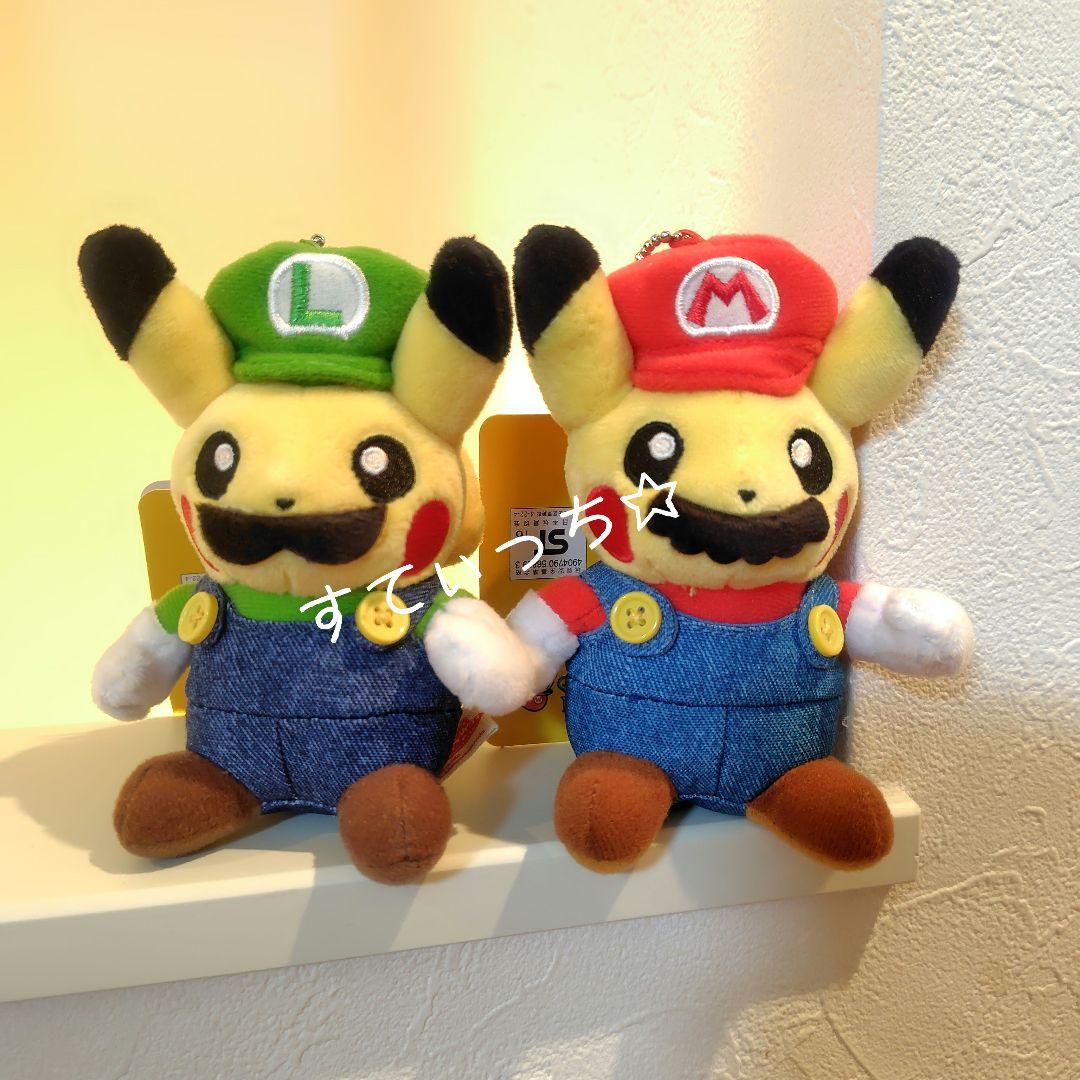 ポケモン マリオピカチュウ ルイージピカチュウ マスコット ポケモンセンター