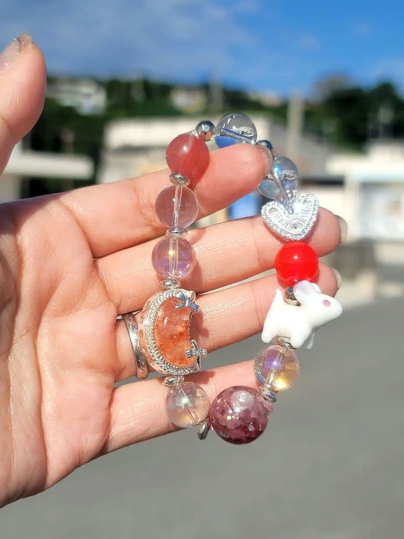 限定1点 うさぎの美容と幸せ・願い事と目標達成・ラブラブオルゴナイト