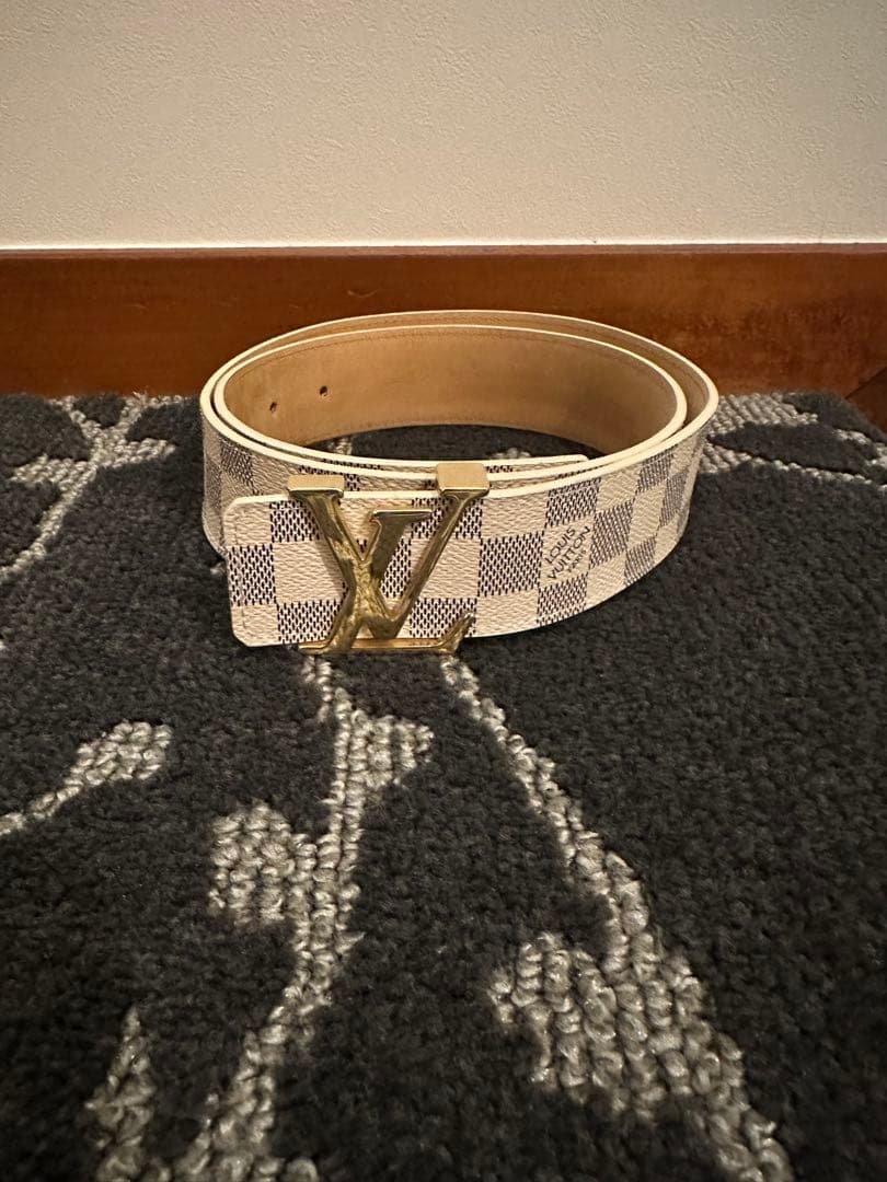 Louis Vuitton ダミエベルト ゴールドバックル　白　メンズ　85 楽天市場】LOUIS VUITTON ルイヴィトン ベルト サイズ:85(34) ダミエ