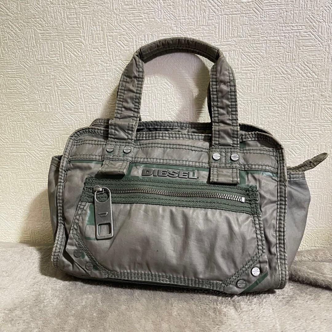 バッグ DIESEL 00s archive llogo handbag y2k DIESEL】ディーゼル 00s ARCHIVES Y2Kロゴベルトナイロンショルダー
