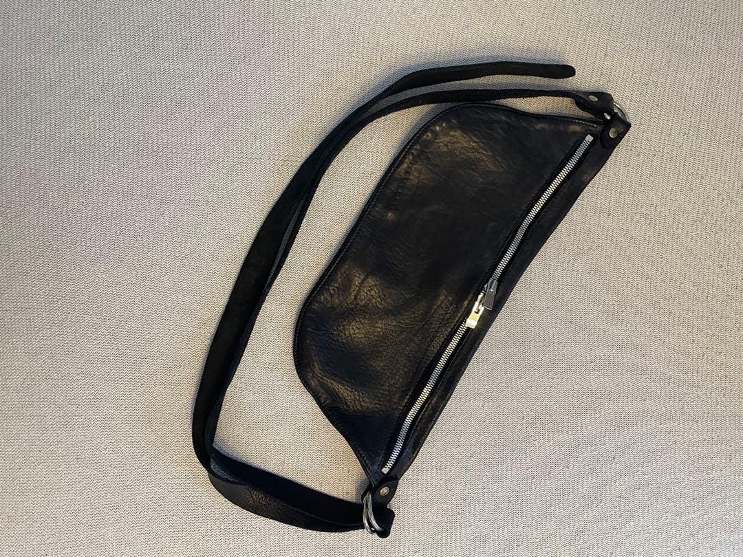 バッグ GUIDI Q10M MEDIUM LEATHER BELT BAG