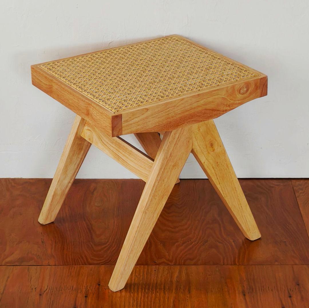 ピエールジャンヌレ　スツール　ベンチ　リプロダクト　ナチュラル　2