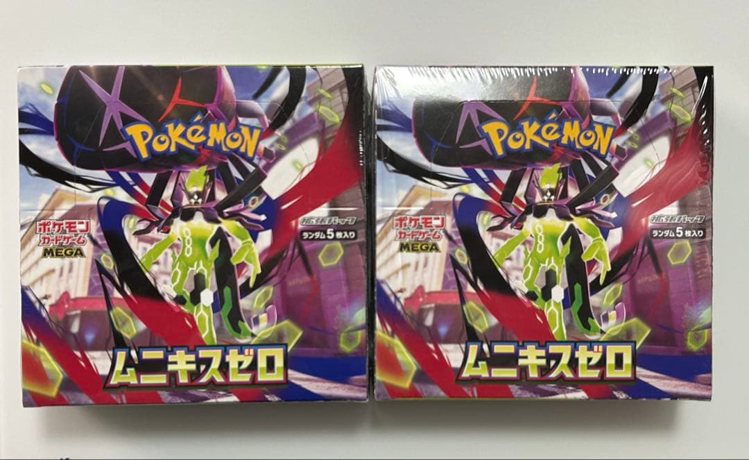 ポケカ　ポケモンカード　ムニキスゼロ　2BOXシュリンク付き ポケカ ムニキスゼロ2BOX シュリンク付き未開封 - メルカリ