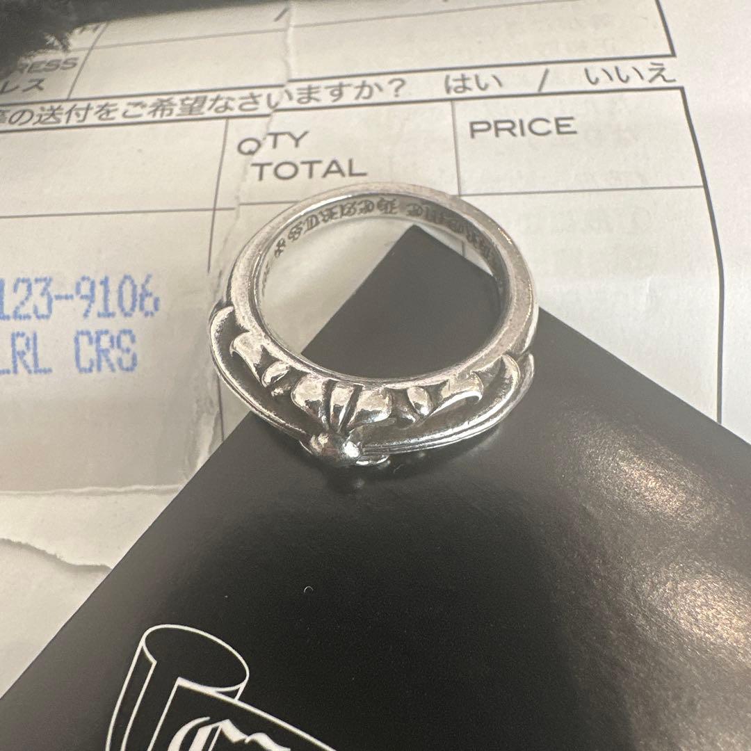 CHROME HEARTS BABY CLSC FLRL CRS リングUS6号