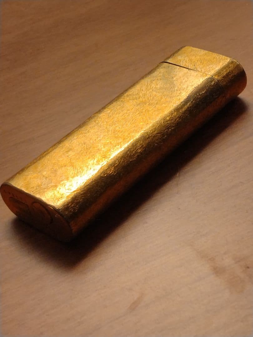 ヴィンテージ カルティエ 金箔柄 ライター 着火未確認