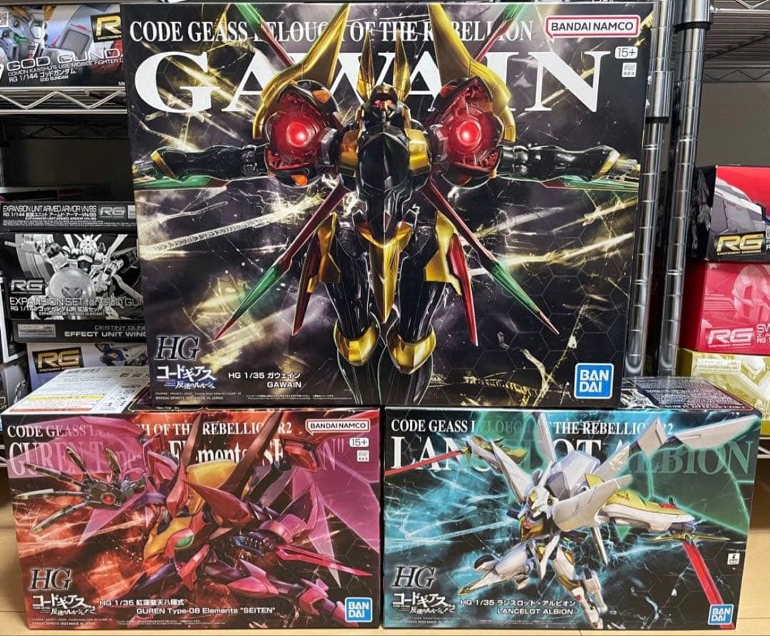 コードギアスプラモデルセット コードギアス』紅蓮聖天八極式が完全新規造形でHGプラモデル化！右腕部