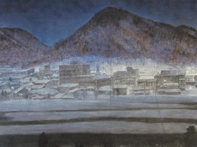 福王子法林、【如月午前五時】、希少な額装用画集より、新品額装付