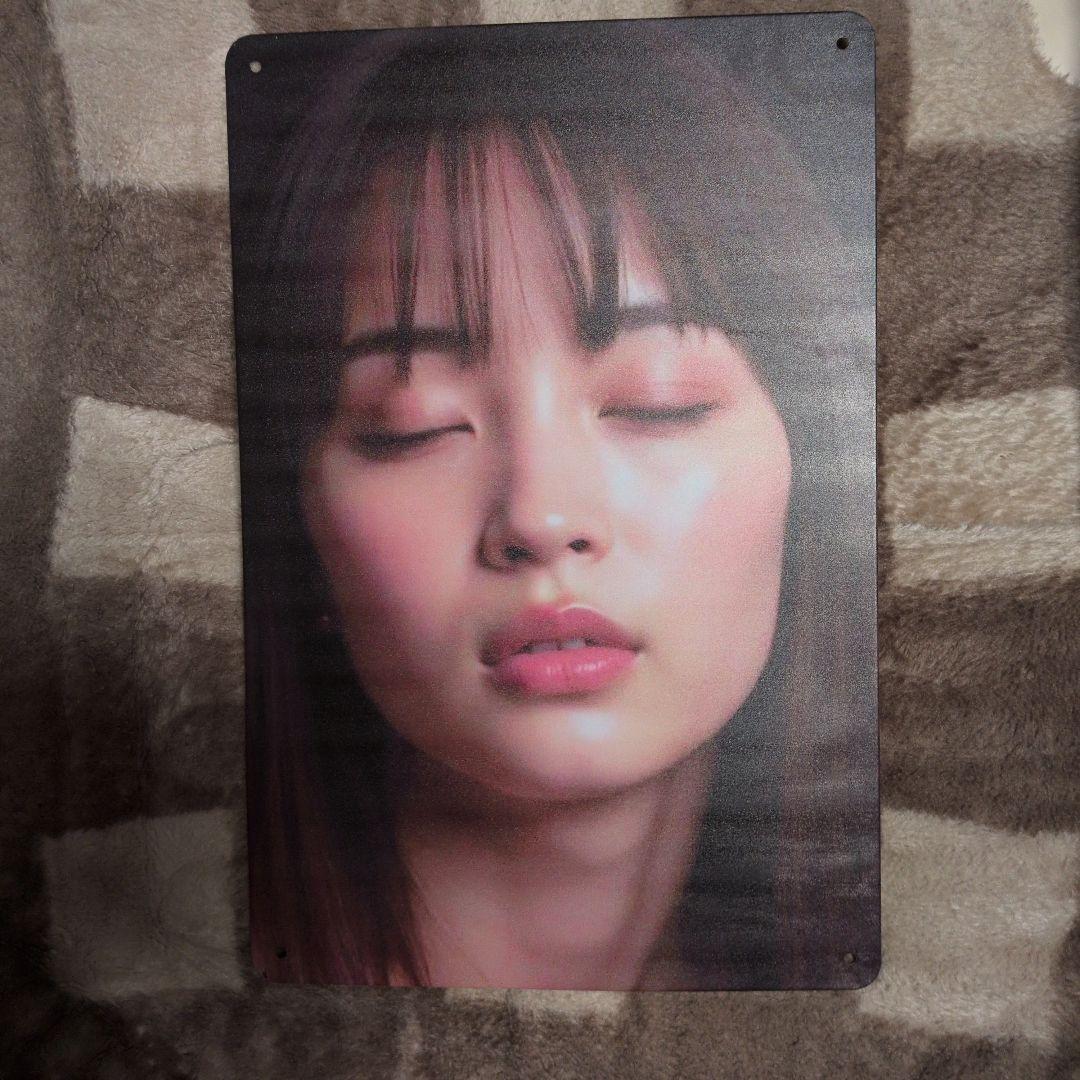 広瀬すずブリキ看板