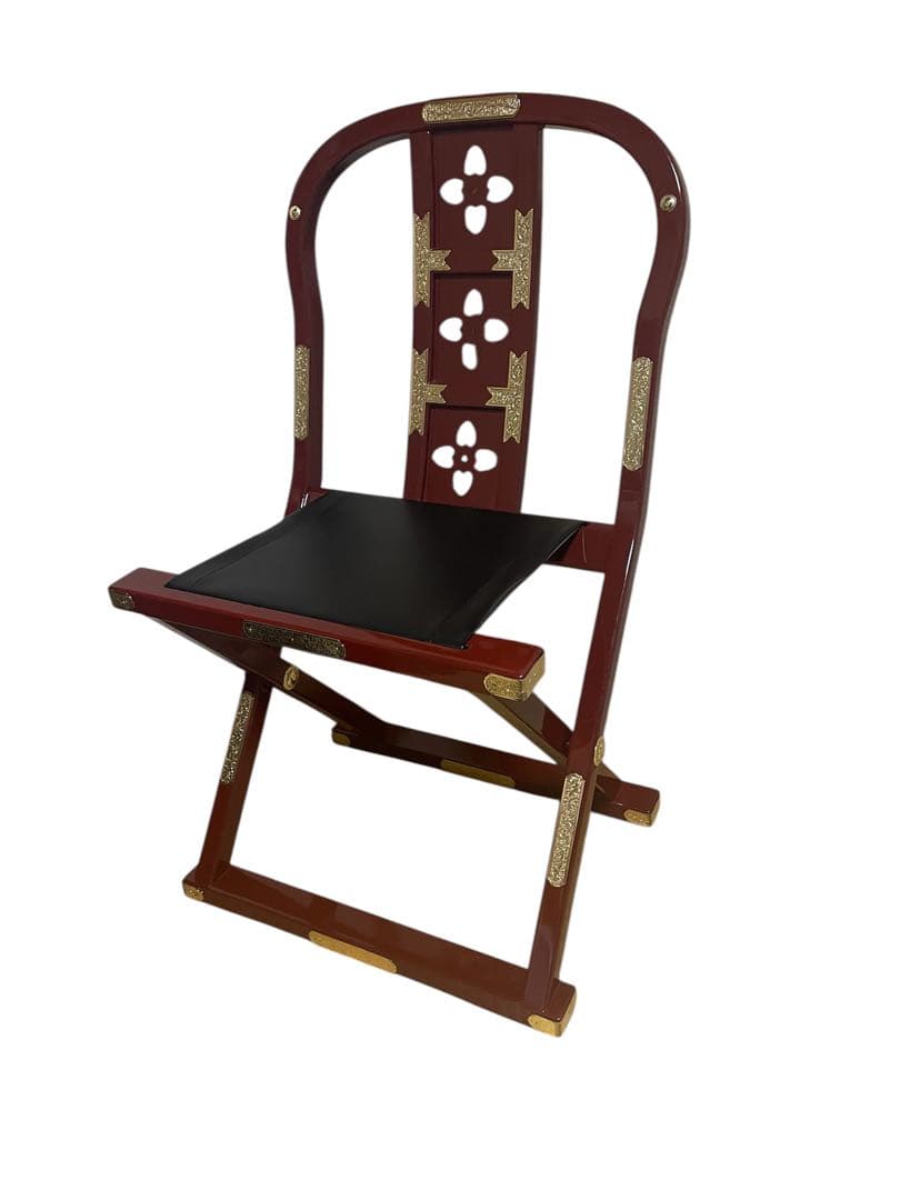【仏具】新型略式曲録　朱塗り 仏壇屋 滝田商店 新型略式曲録 朱塗り（寺院用椅子）（寺院用仏具