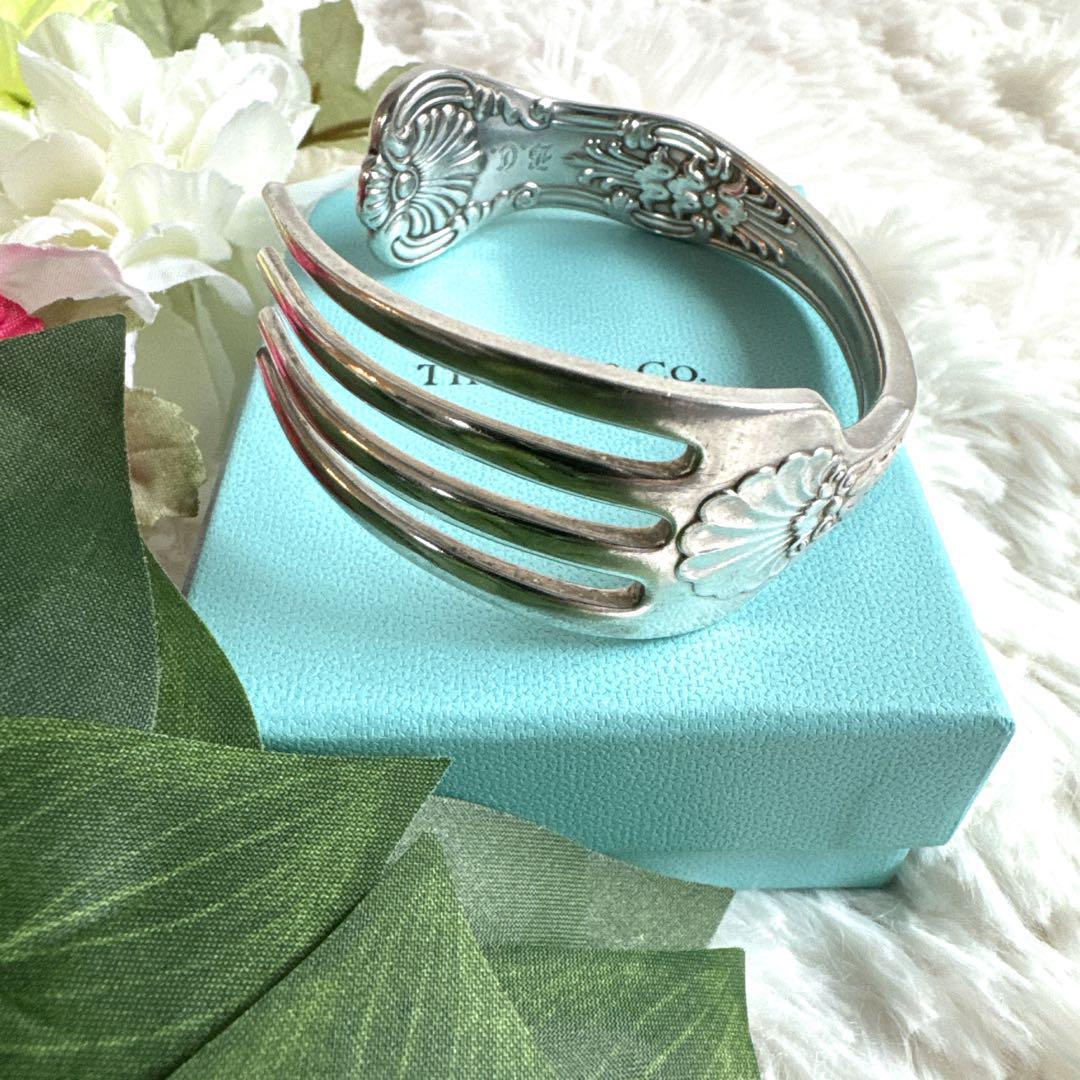 希少】 TIFFANY&Co オールド品 ティファニー フォーク バングル - メルカリ