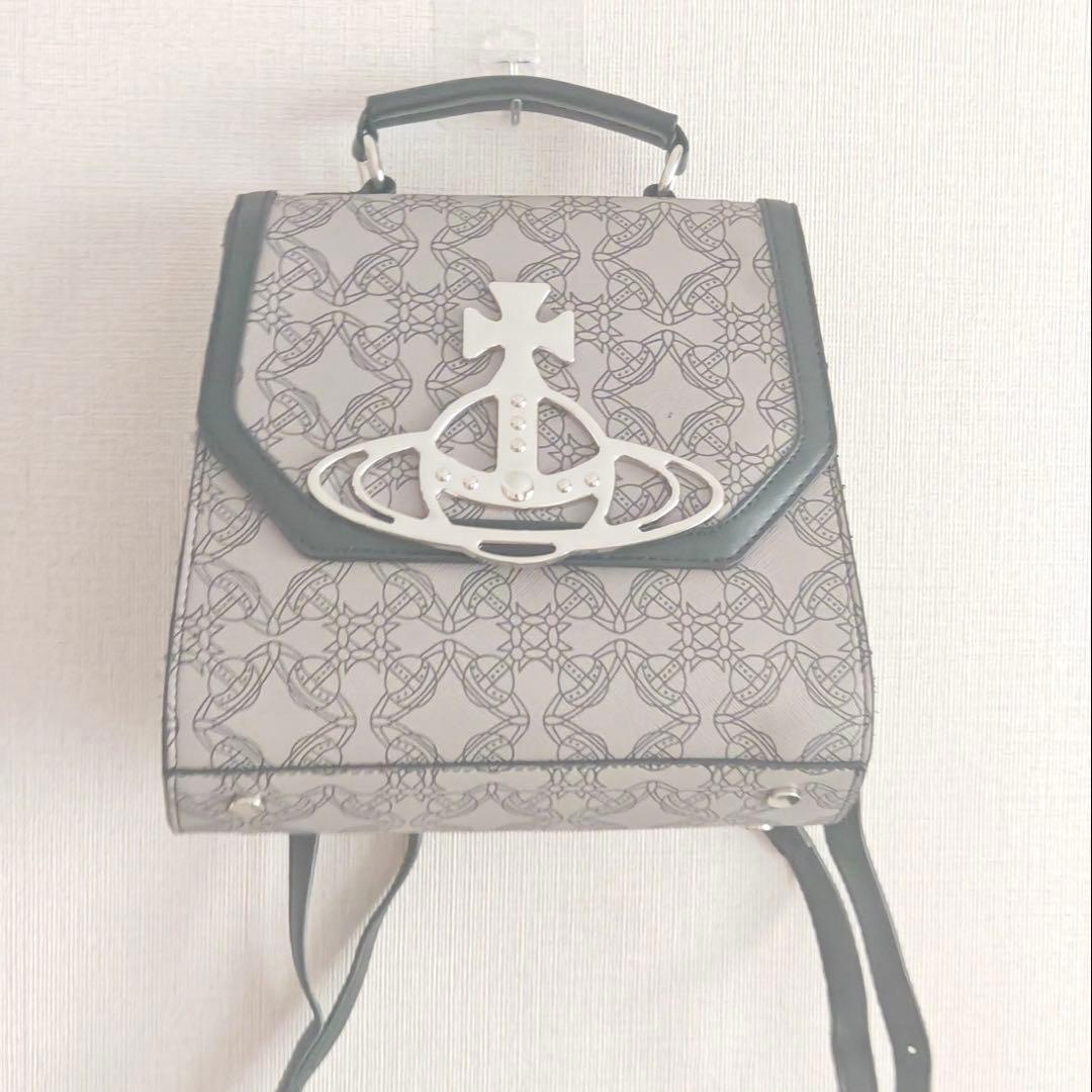 Vivienne　Westwood　幾何学模様リュックサック　バックパック　美品 ヴィヴィアンウエストウッド リュックサック バックパック レディース