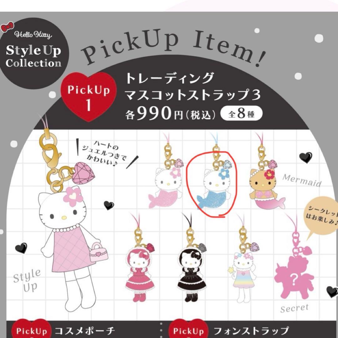 ハローキティ スタイルアップコレクション トレーディングマスコット