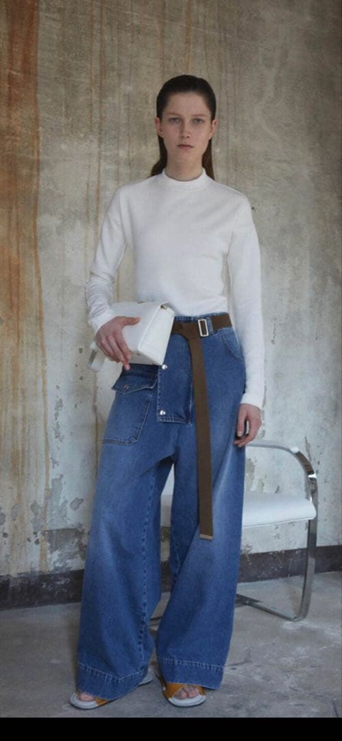 Plan C デニムパンツ PLAN C（プラン シー）PNCEF02WYZ/TD004 ワイドデニムパンツ