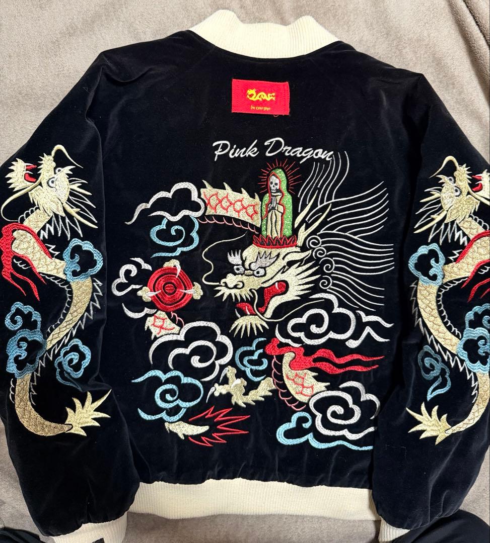 ２面用 CREAM SODA 龍 日本限定版 スカジャン vintage サテン