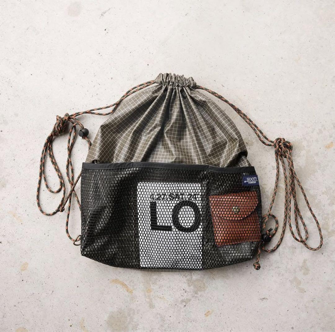 sooty ナイロンナップサック e21a7346285bd4f7b616b9fd448185