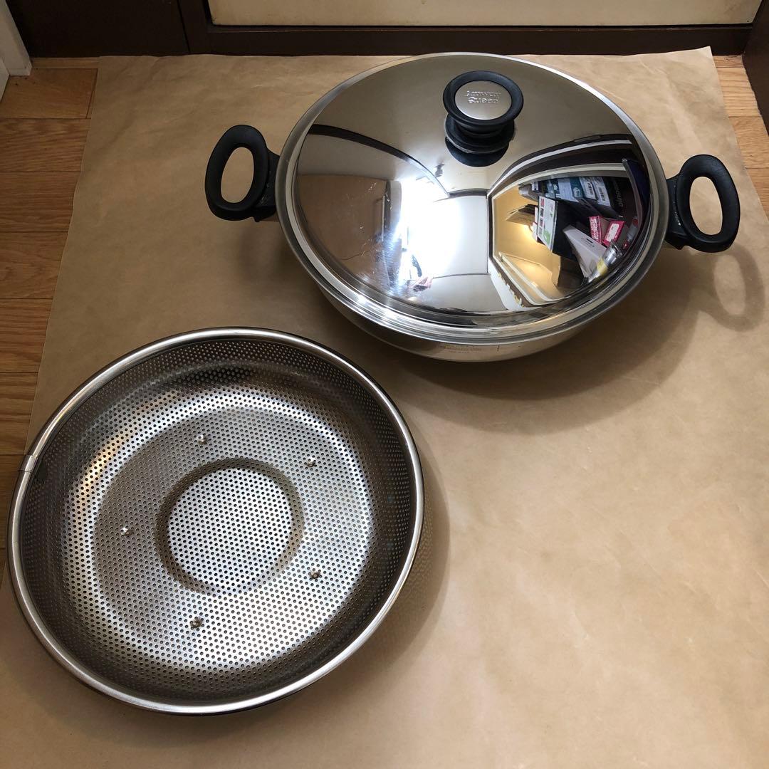 Amway アムウェイ　クィーンクックウェア ウォック 中華鍋 両手鍋 Amway アムウェイ クィーンクックウェア ウォック 中華鍋 - メルカリ