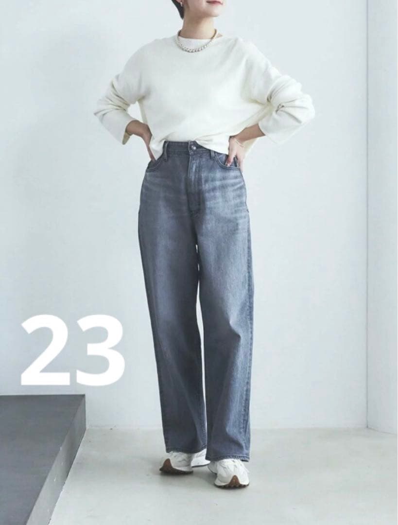 美品　yanuk JOAN ULG ユーズドライトグレー　 23