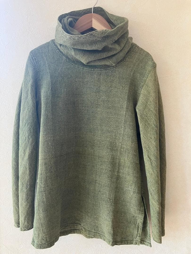うさとの服　うさと　タートル　ハイネック 長袖　ヘンプ 100 楽天市場】SALE 発熱 ニット 『 + 3.2度 』リブ タートル ハイネック