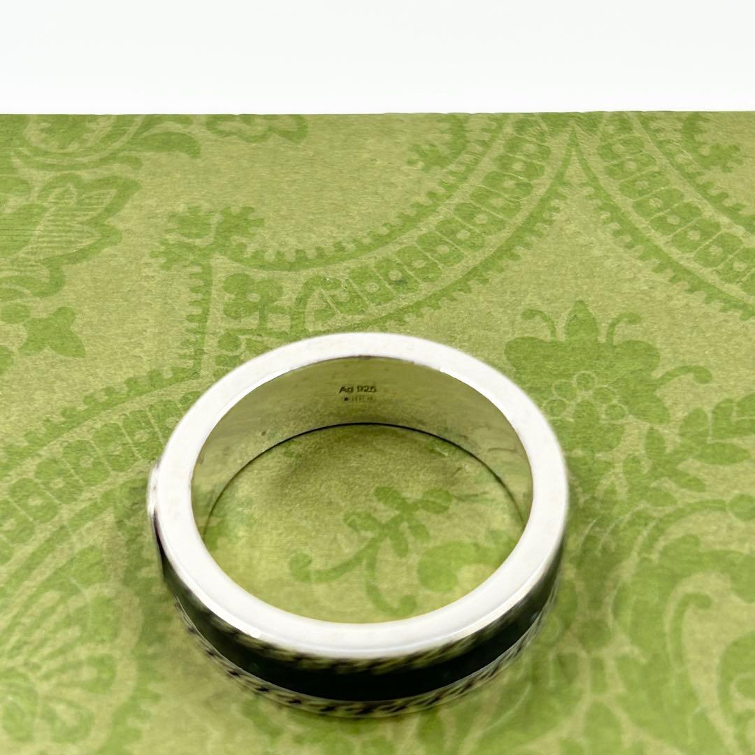 美品✨ グッチ GUCCI リング アラベスク インターロッキング エナメル