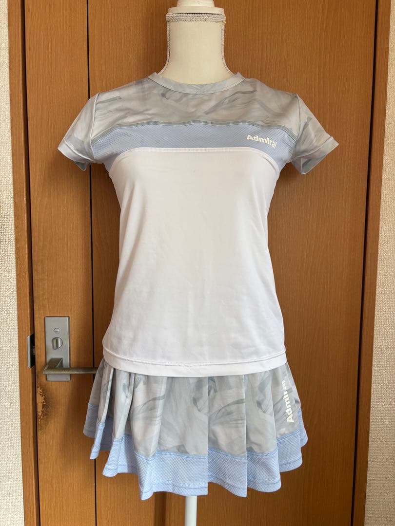 Admiral テニスウェアセット ホワイト/ライトブルー Admiral（アドミラル） アドミラル『Admiral』 テニスウェア