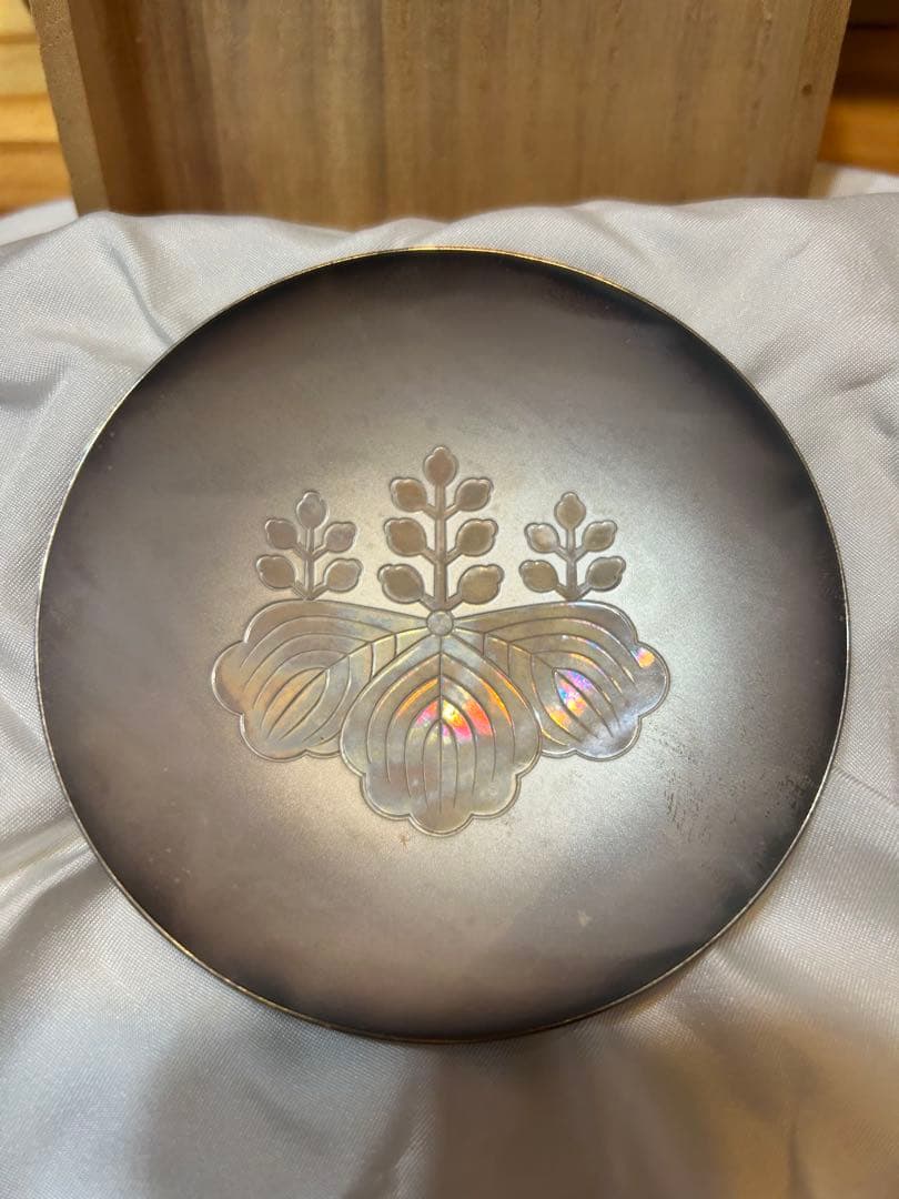 純銀 SILVER】五七桐紋 銀杯 67g 桐箱付｜記念品・銀盃・銀器