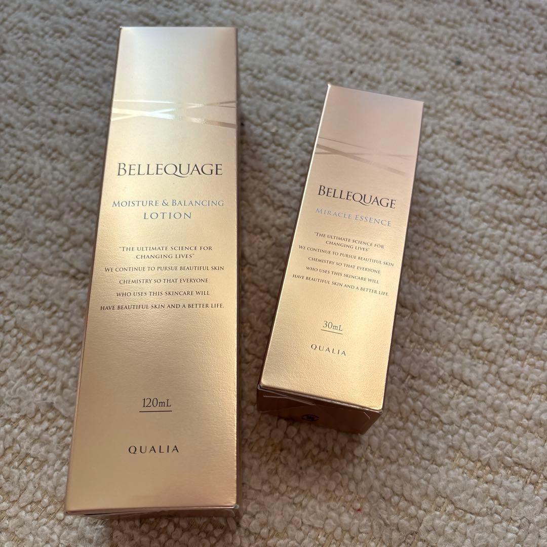 クオリア 化粧水　美容液　新品未使用 ベルクアージュ(BELLEQUAGE)ヒト幹細胞美容液・化粧水・クリーム