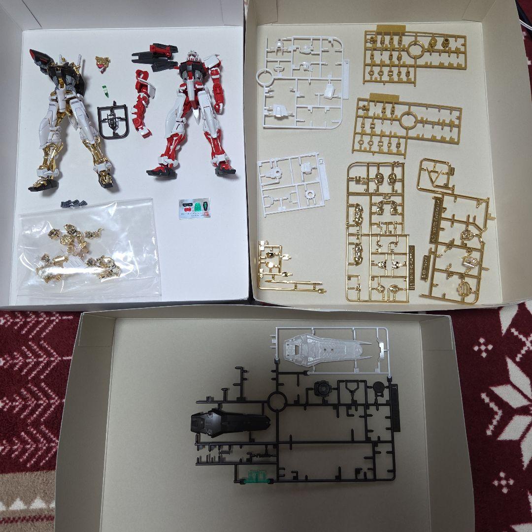 MG　ガンダムアストレイ　ゴールドフレーム　レッドフレーム　ジャンク品