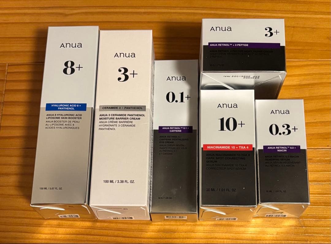 Anua アヌア スキンケアセット 6点 ヒアルロン酸 レチノール　新品　現品