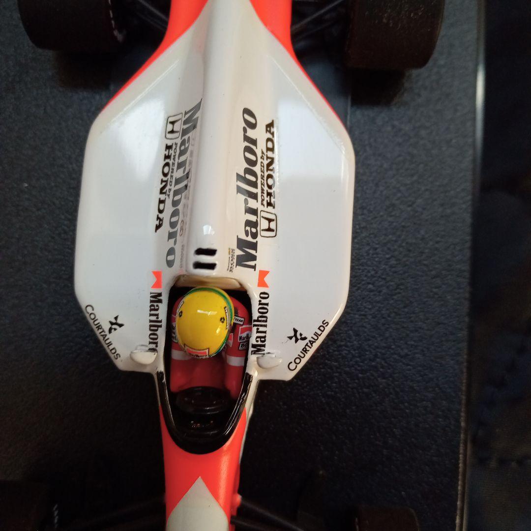 アイルトンセナ/ミニチャンプス1/43マクラーレンホンダMP4/7マルボロ