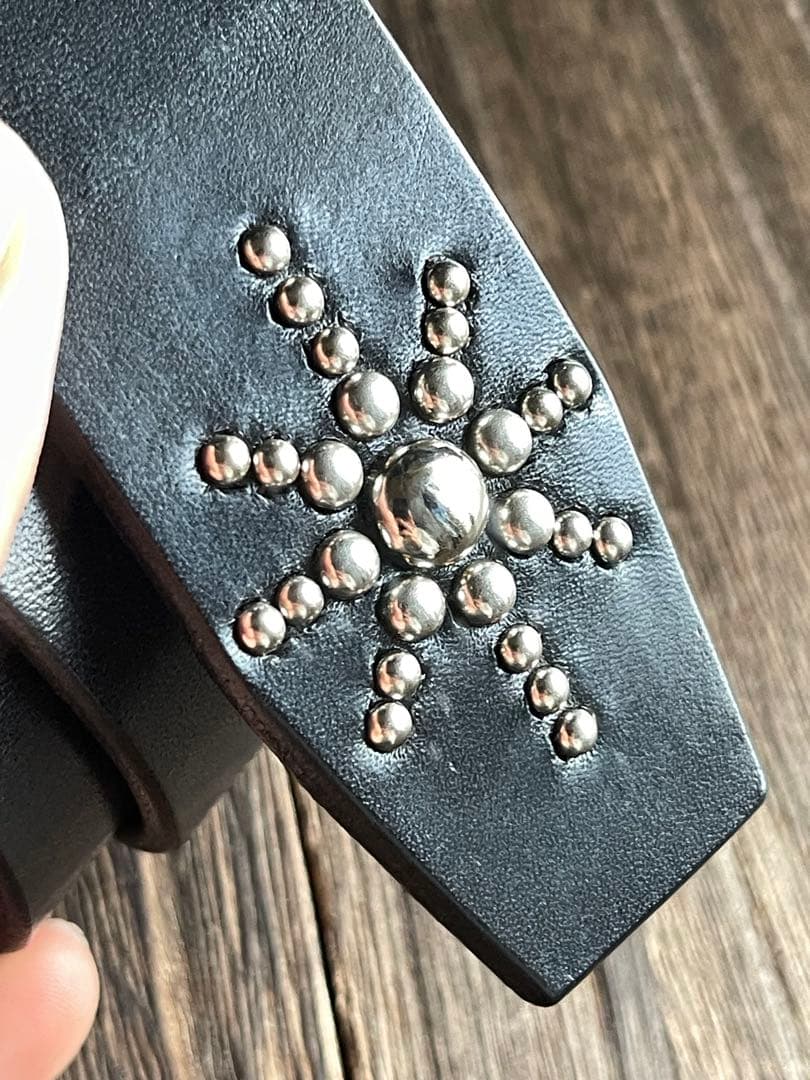 ディッキーズ874専用スタッズベルト 昭南ベンズ シルバー HTC CALEE