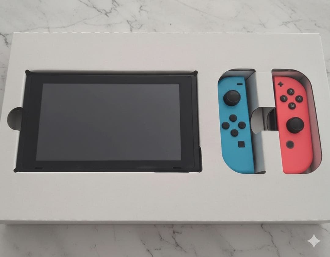 〈目立った傷なし〉Nintendo Switch 本体 ネオンブルー/レッド