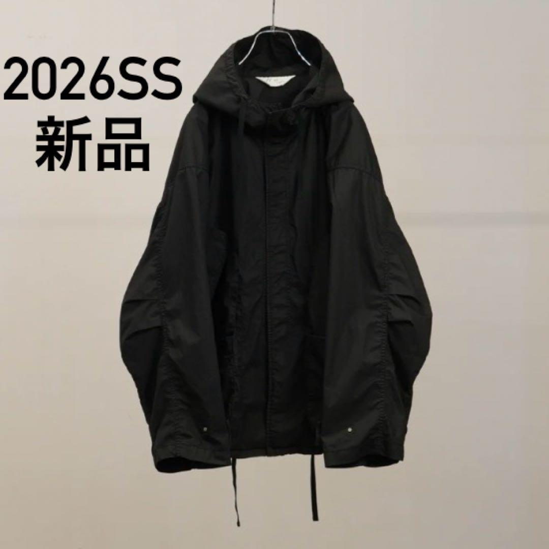 ANCELLM HOODED FIELD SHIRT JACKET 黒 1 HOODED FIELD SHIRT JACKET(BLACK) – ANCELLM