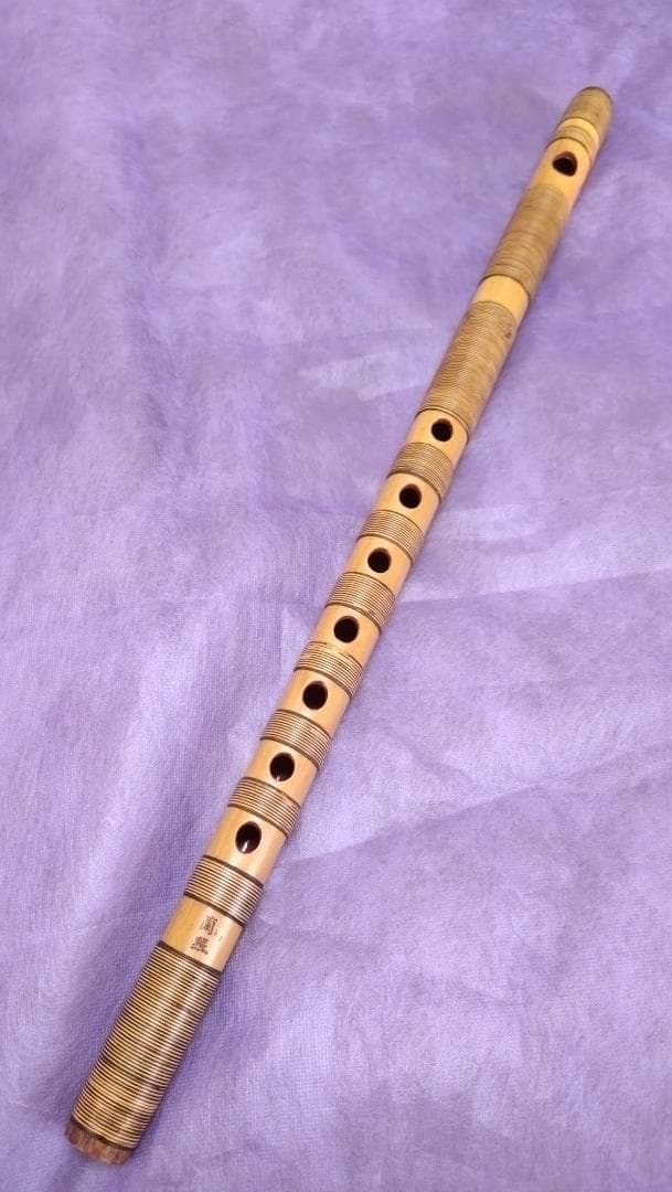 篠笛　蘭照管　古典調4本調子　籐総巻き