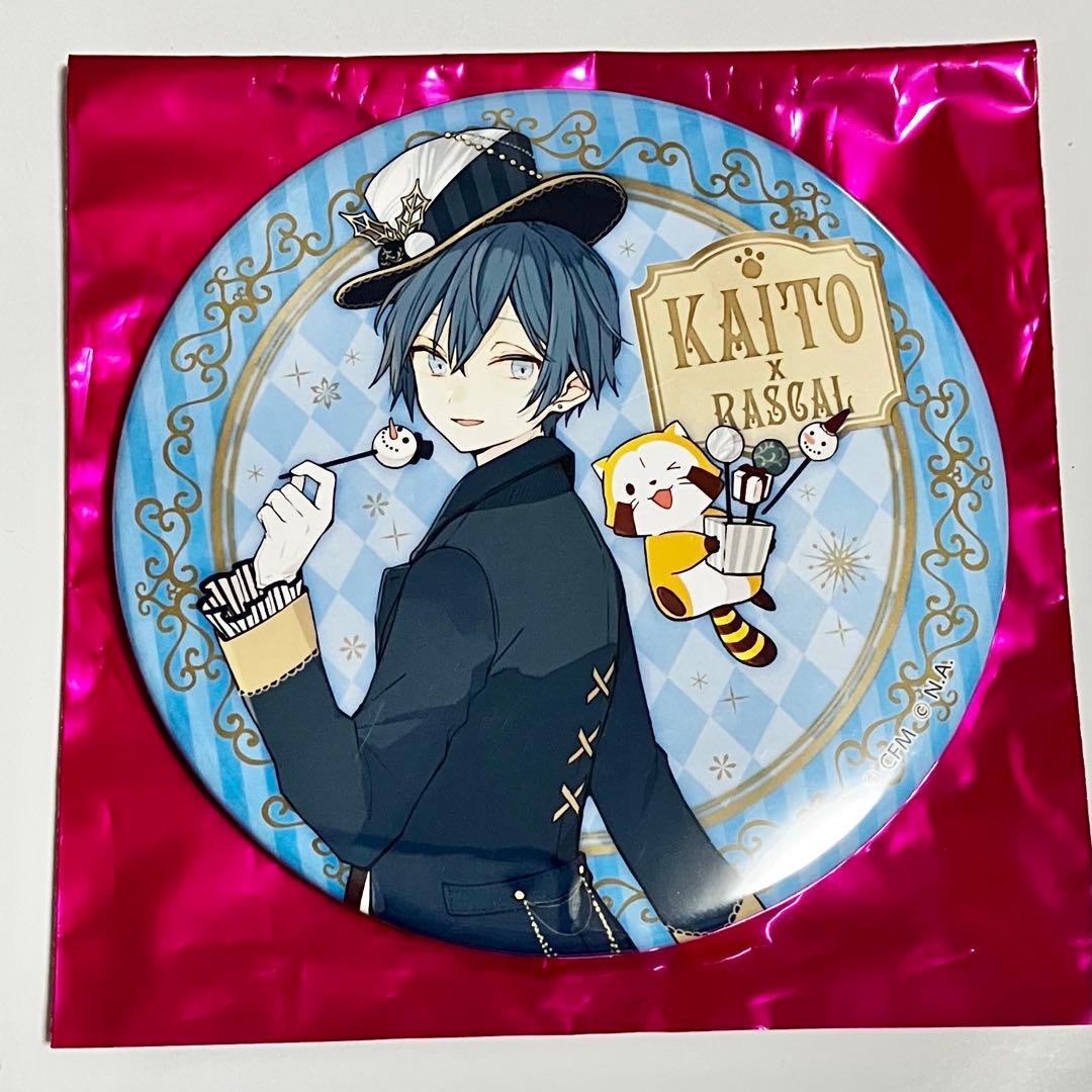 な*お様 初音ミク×ラスカル　2020 冬　KAITO 缶バッジ　赤倉
