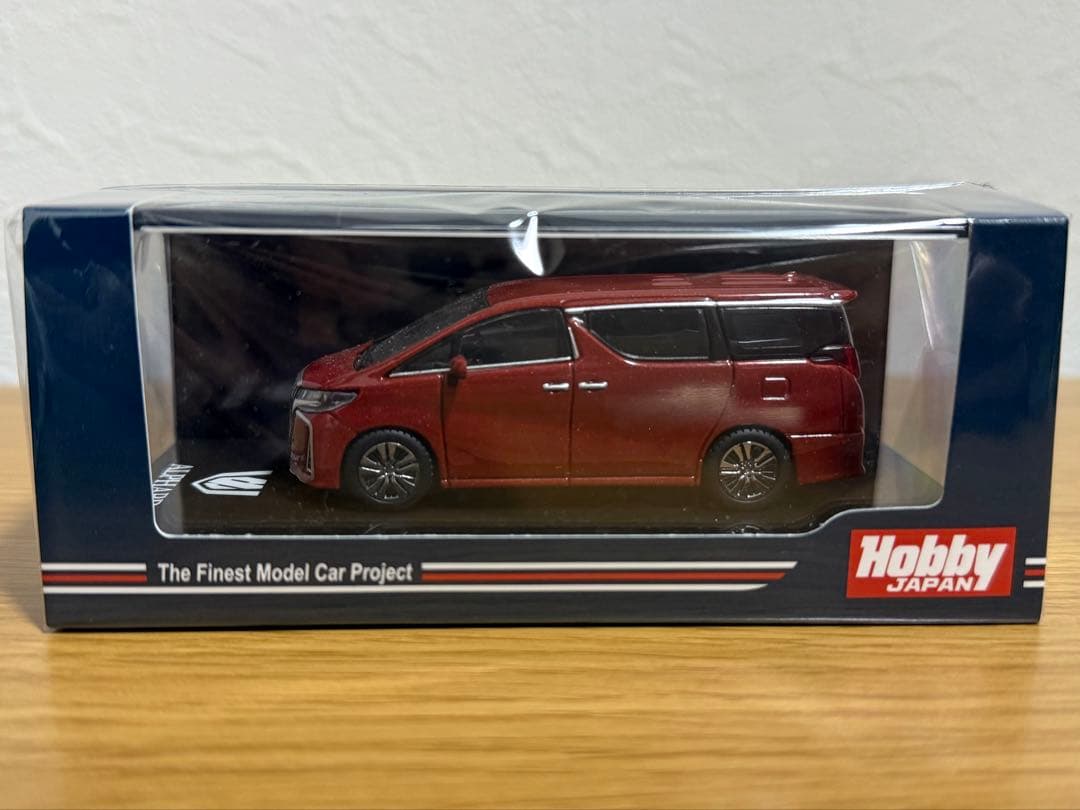 アルファード エアロタイプ 1/64 ホビージャパン H30W 赤 ミニカー ホビージャパン 1/64 トヨタ アルファード (H30W) / サンルーフ付