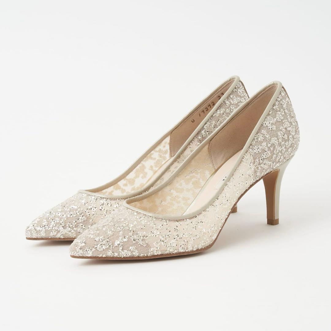 Mari　グリッター チュール パンプス ブライダル 結婚式 箱付 23 グリッターチュールパンプスRANDA公式サイト