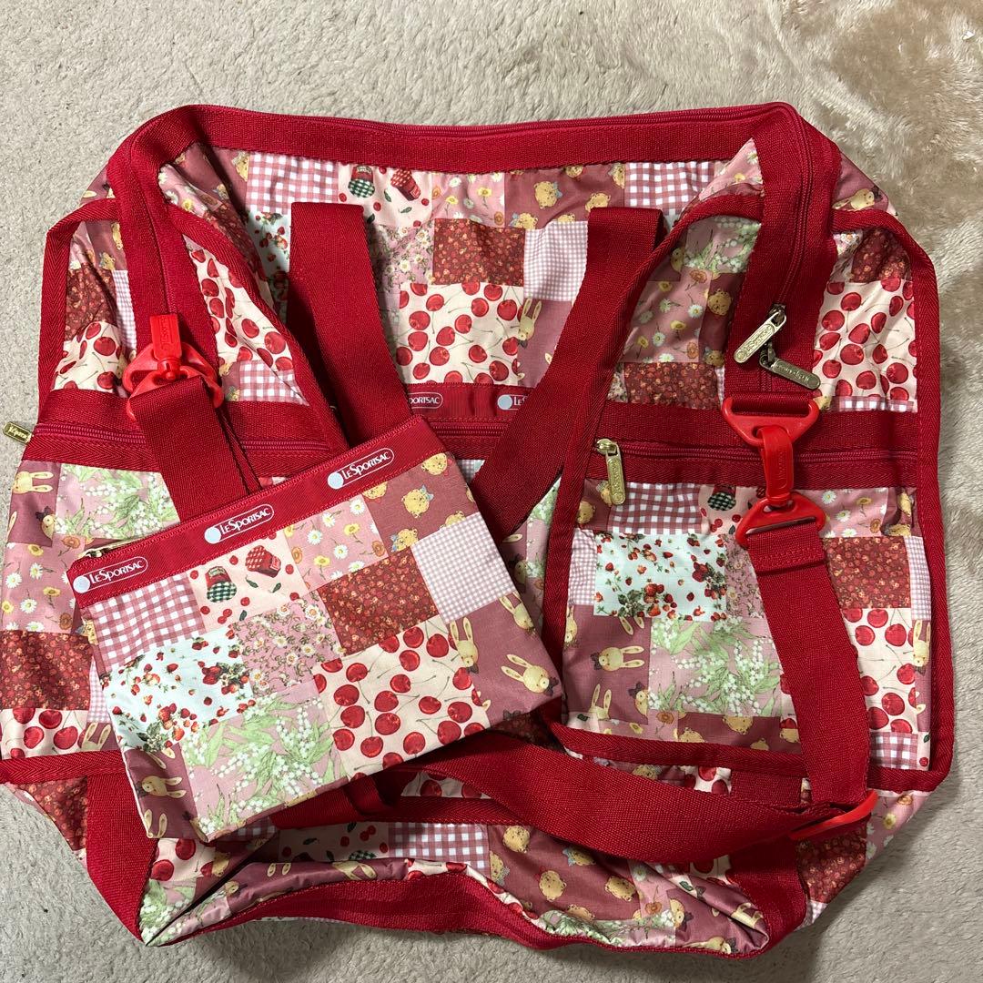 ピンクハウス&レスポートサックコラボ　ボストンバック